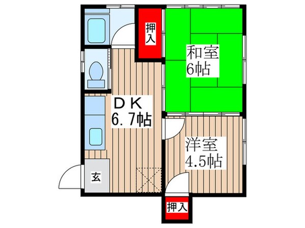 ハイツ末広の物件間取画像